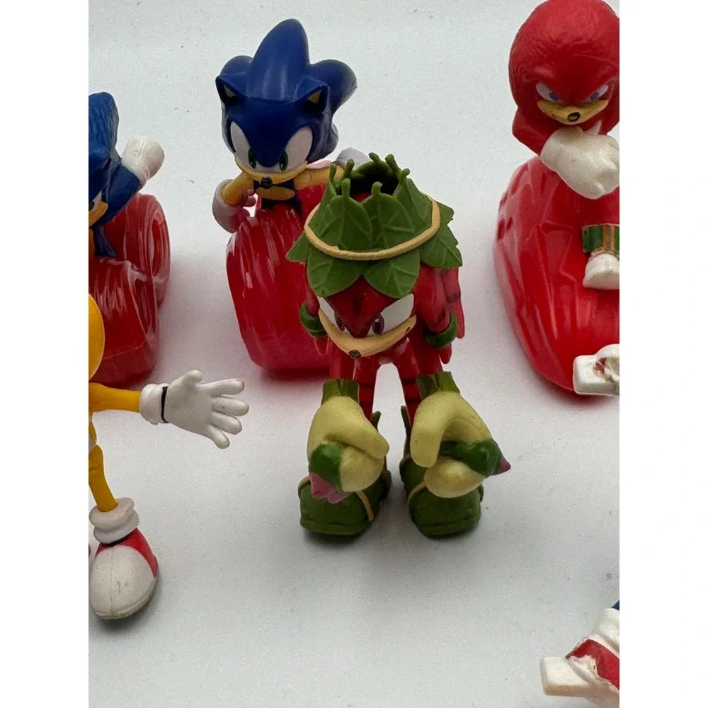 Sonic‎ the Hedgehog Figure Lot Jakks Pacific McDonald's 2021 Tails Knuckles SEGA